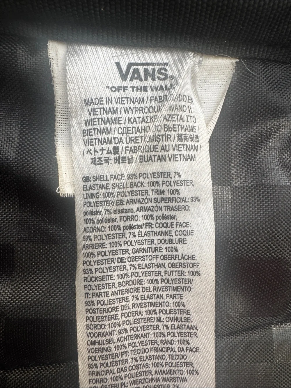 Vans Deana Backpack Grey Crushed Velvet 2 Pocket Stylish Casual Bag